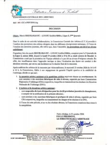 Ligue 2: La CCA frappe fort, un arbitre et son assistant déjà suspendus